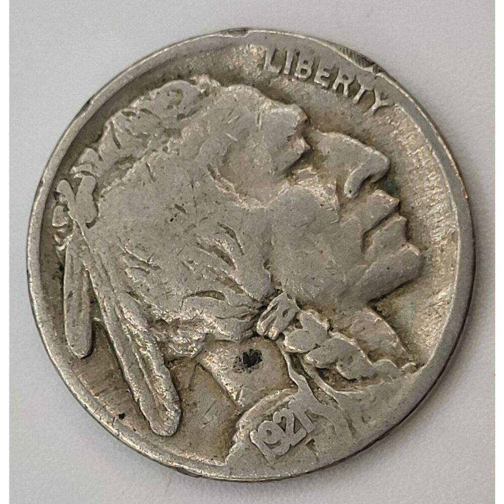 1921-E BUFFALO NICKEL, KEY DATE, HARD TO FIND